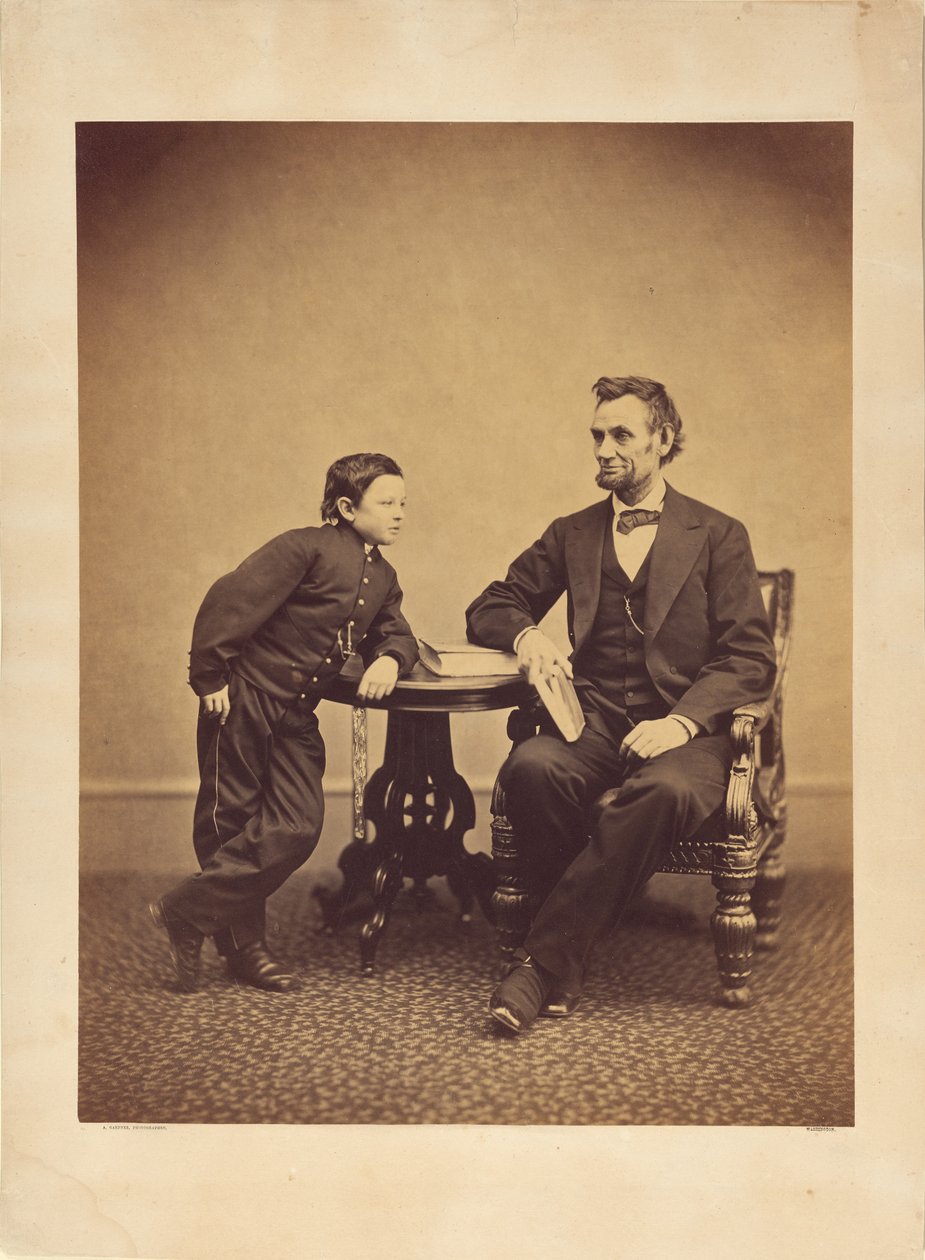 [Abraham Lincoln et son fils Thomas (Tad)] - Alexander Gardner