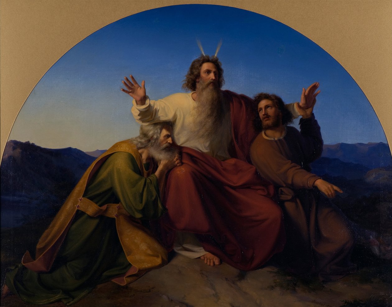 Moïse, Aaron et Hur, 1837 - Alexander Heubel