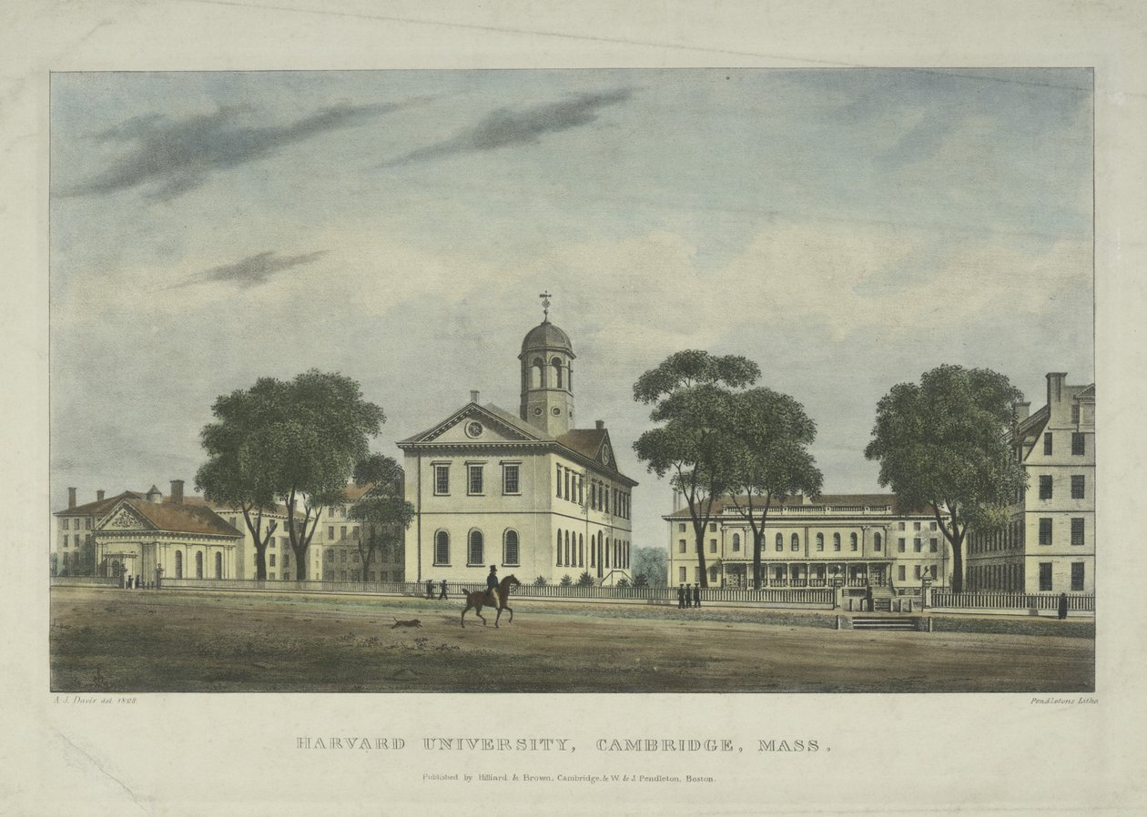 Université Harvard, Cambridge, Mass., 1828 - Alexander Jackson Davis