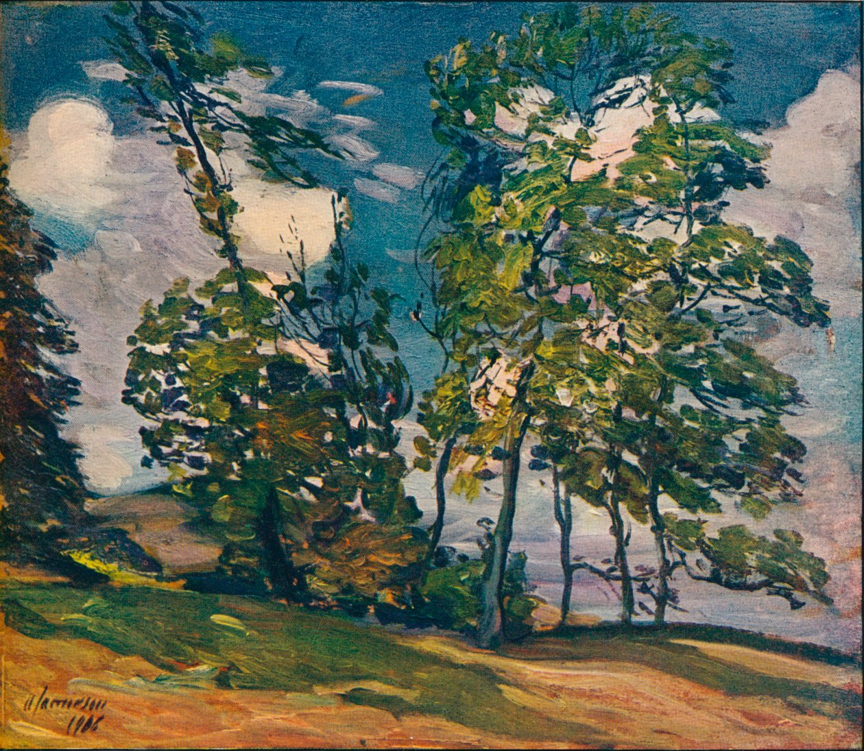 Un jour venteux, vers 1906 - Alexander Jamieson