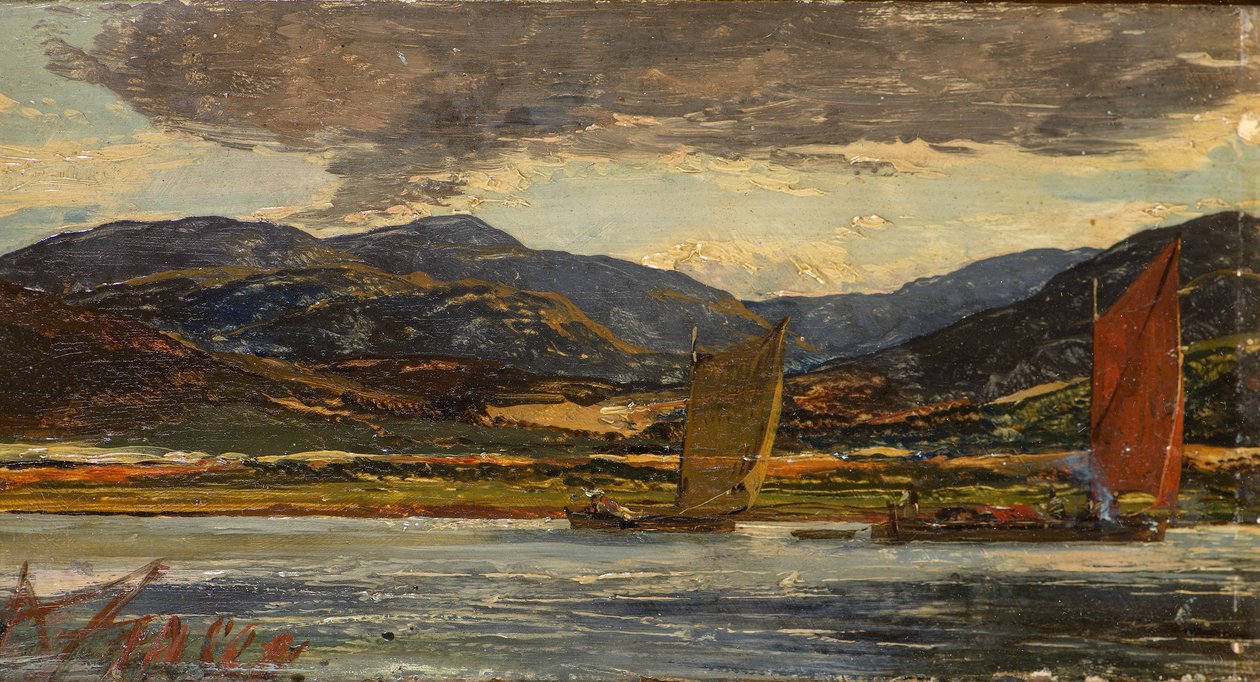 Scène de rivière - Alexander Jnr. Fraser