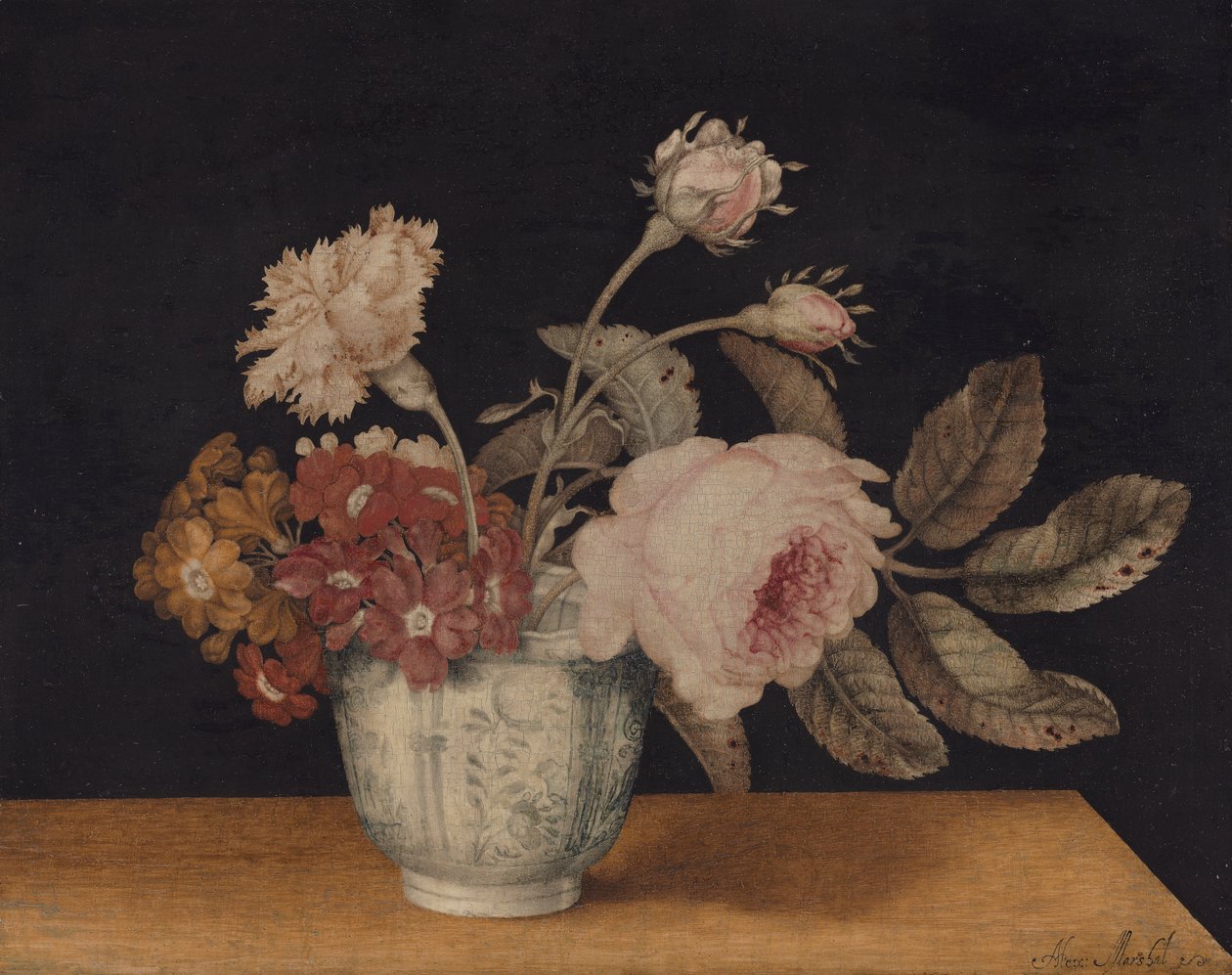 Fleurs dans un pot de Delft - Alexander Marshal