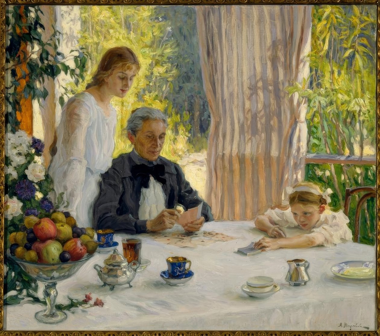 Sur le balcon - Alexander Viktorowitsch Morawow