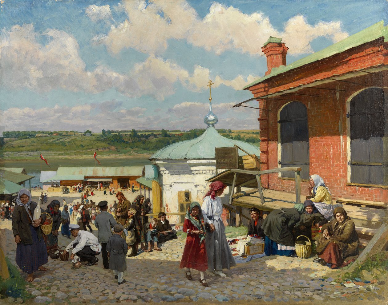 Vue de Plyos, 1918 - Alexander Vladimirovich Makovsky