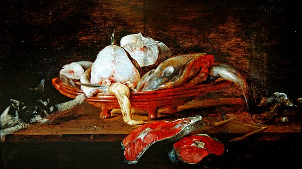Nature morte avec poisson - Alexander van Adriaenssen