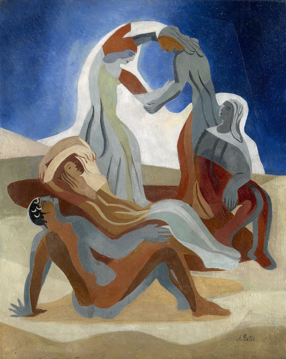 Danseurs sur une plage - Alexandra Alexandrowna Exter