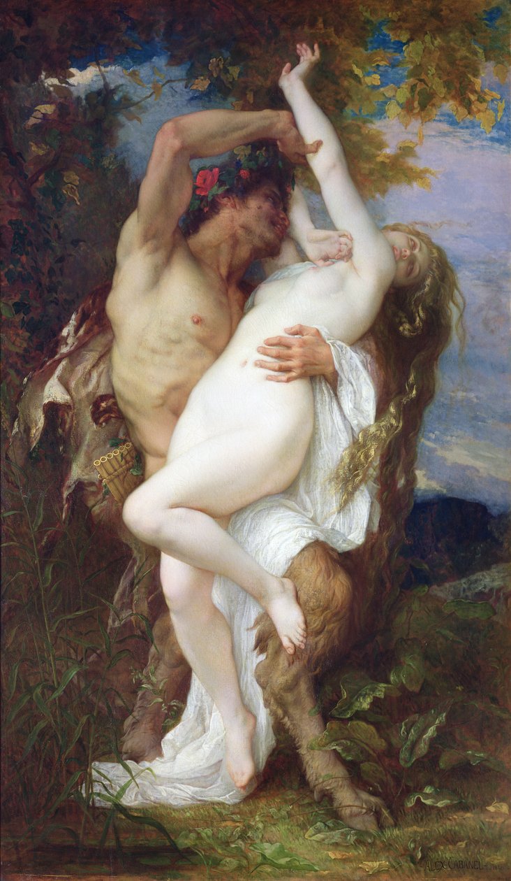 Nymphe enlevée par un faune, 1860 - Alexandre Cabanel