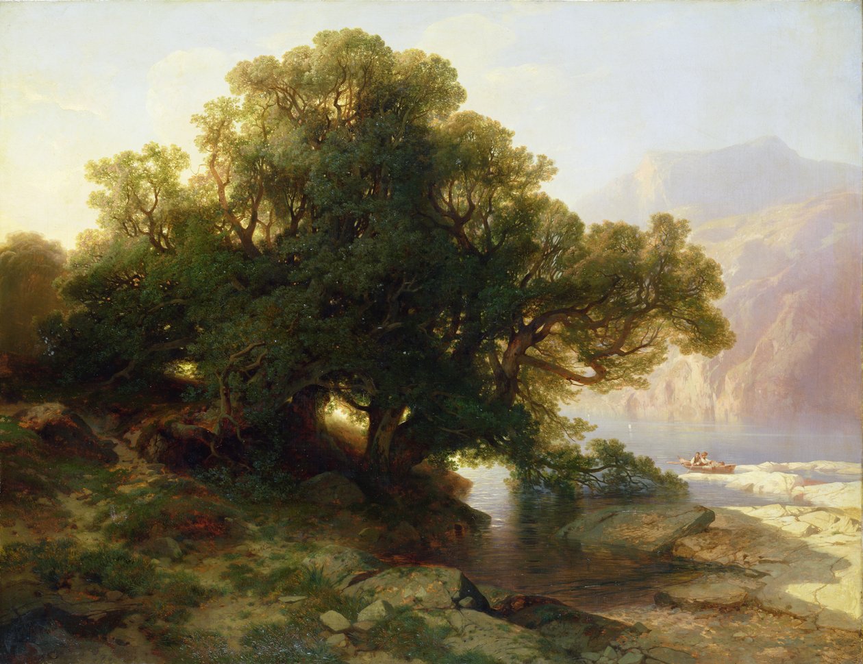 Vue du lac de Thuner, 1854 - Alexandre Calame