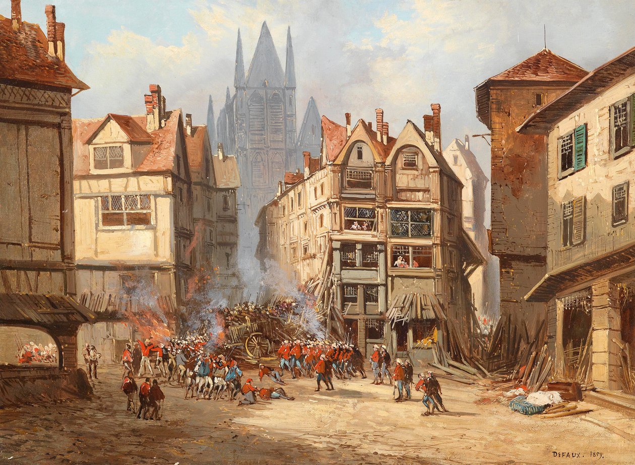Combats de rue à Rouen - Alexandre Defaux