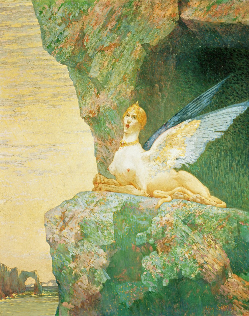 Le désespoir du Sphinx, 1890 - Alexandre Seon