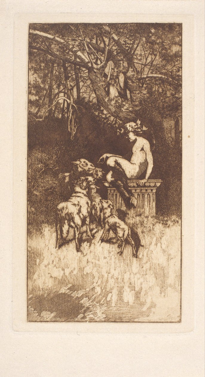 Composition allégorique - Alexandre de Riquer