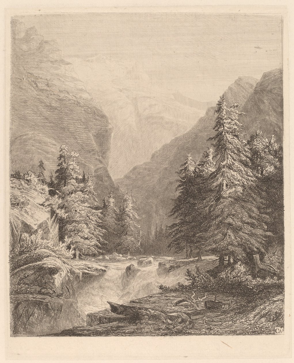 Cascade de montagne - Alexandre Calame