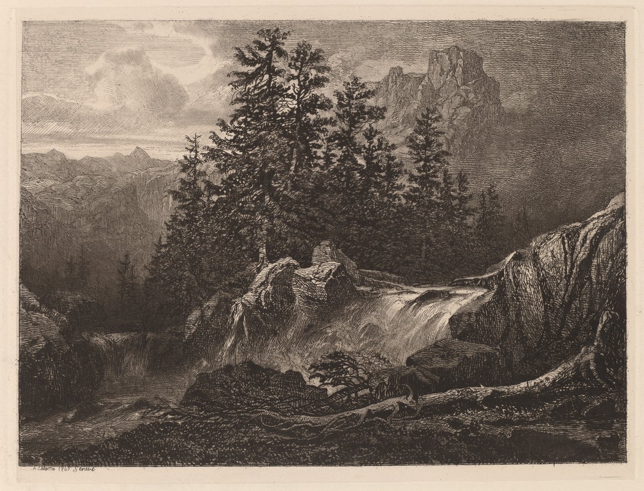 Cascade de montagne - Alexandre Calame