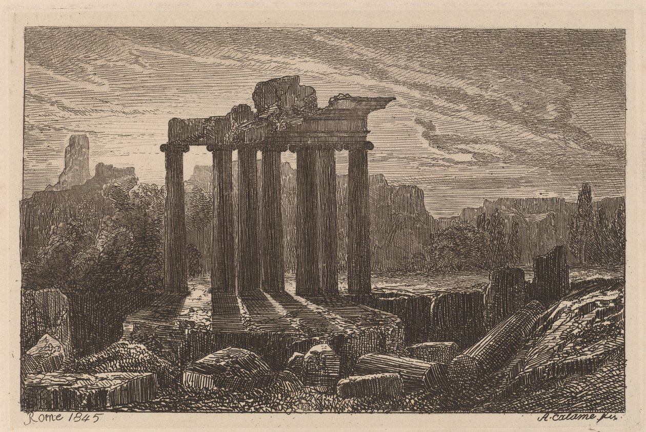 Ruines romaines - Alexandre Calame