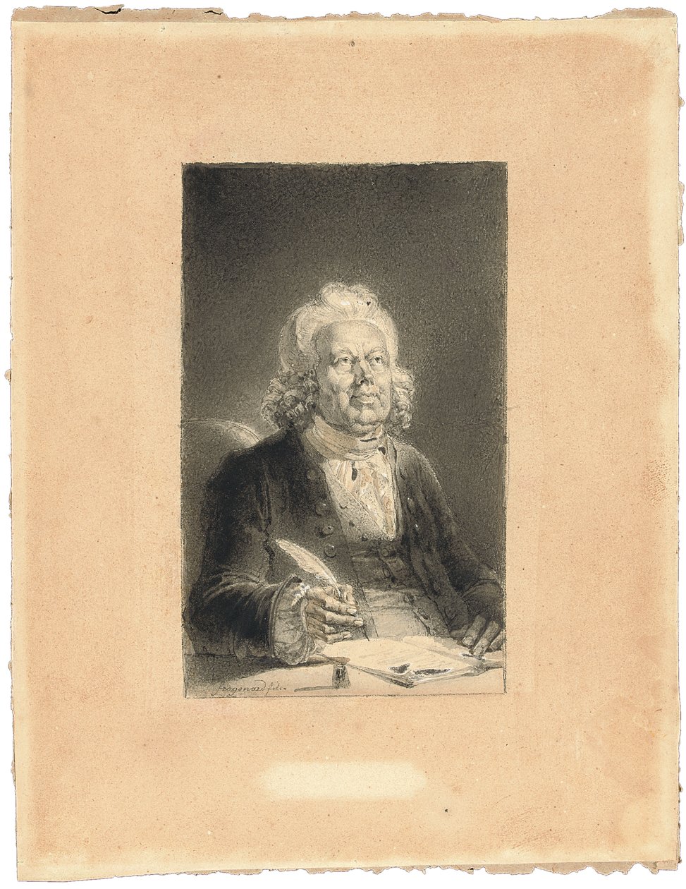 Portrait de Philippe Néricault Destouches - Alexandre Evariste Fragonard