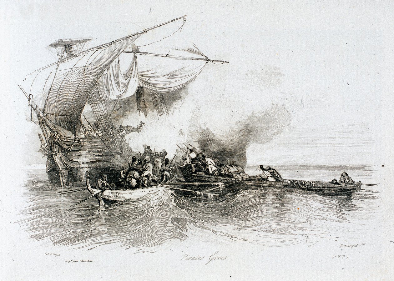 Pirates grecs - Alexandre Gabriel Decamps
