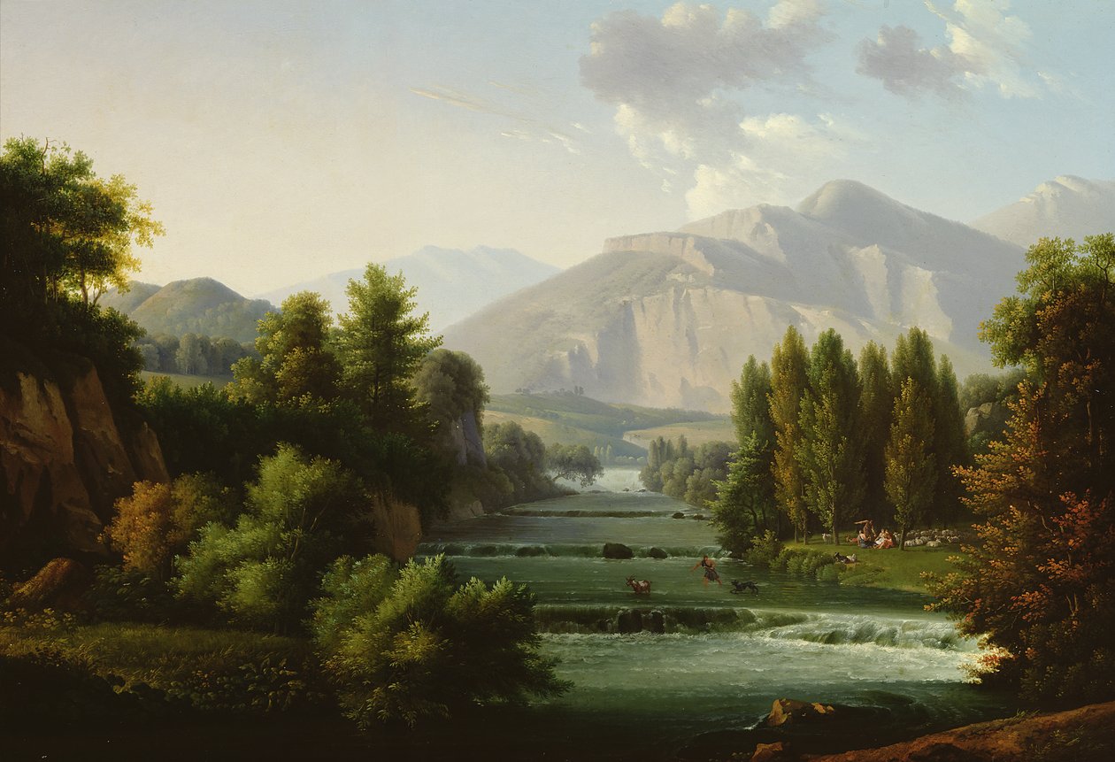 Paysage montagneux - Alexandre Hyacinthe Dunouy
