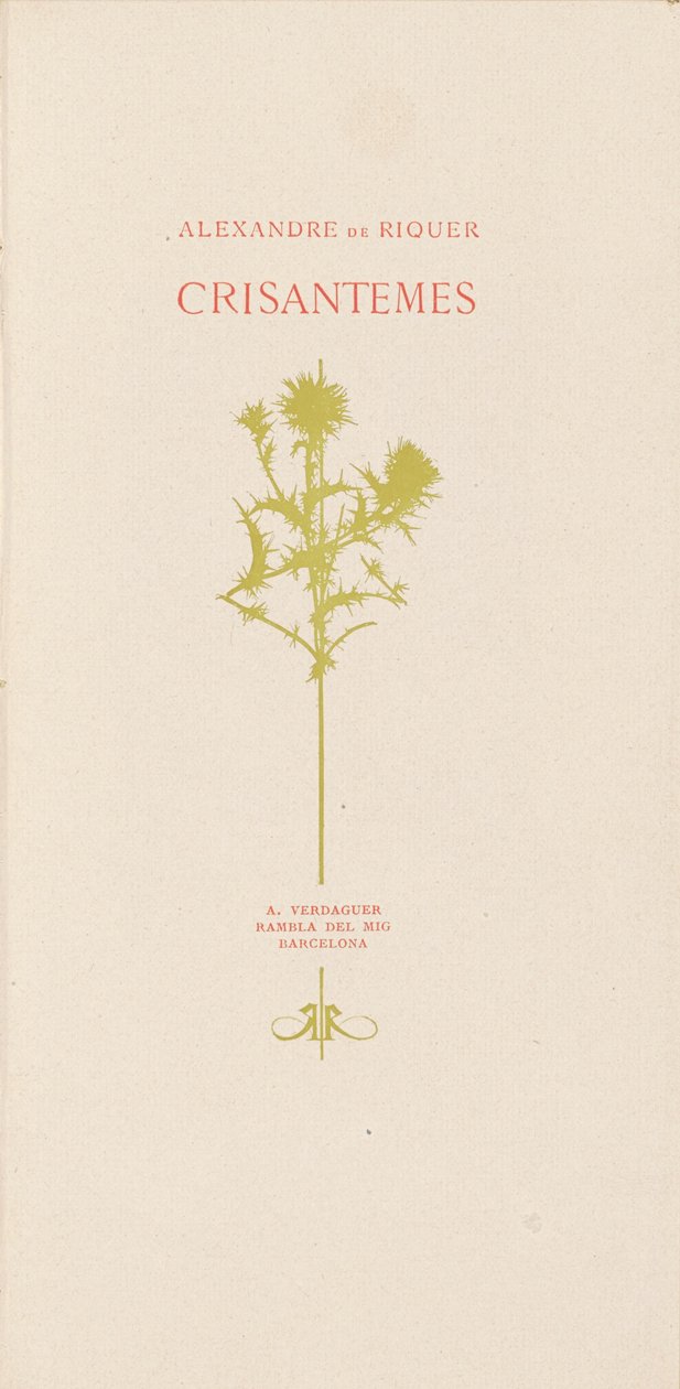 Chrysanthèmes - Alexandre de Riquer