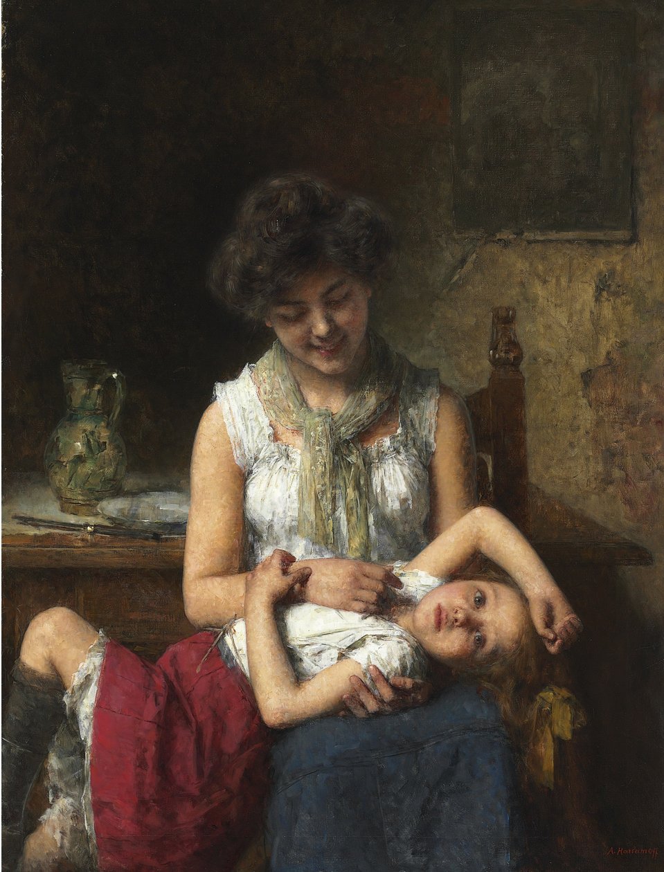 Fille mélancolique - Alexei Harlamov