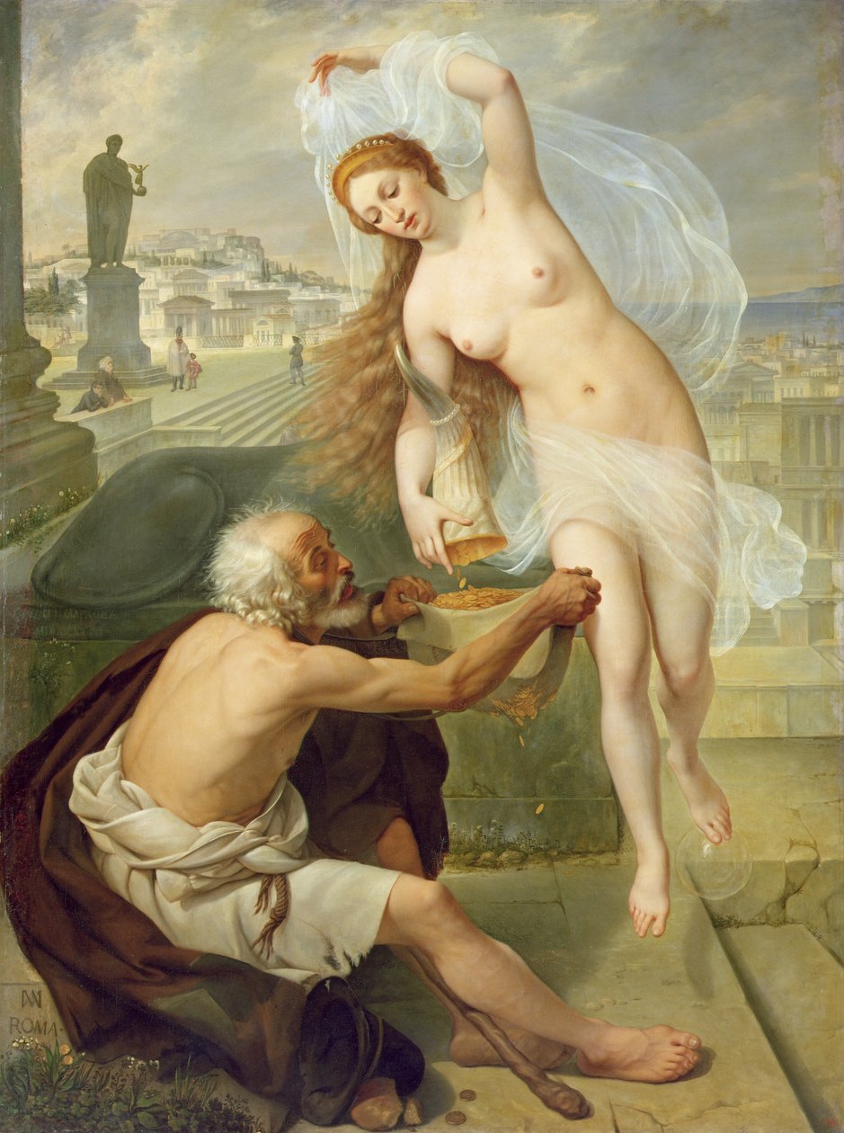 Fortuna et mendiant, 1836 - Alexei Tarasovich Markov