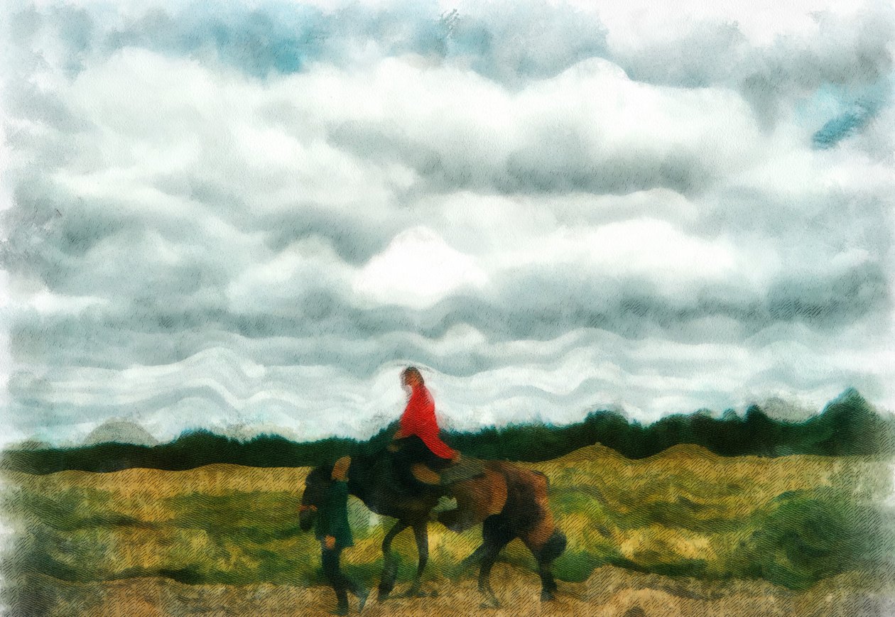 Equitation,2020,(mixed media) - Alexei Makhov