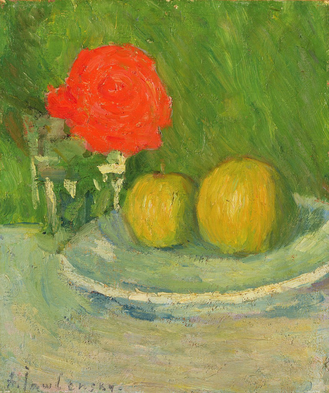 Pommes et une rose, 1905 - Alexej von Jawlensky