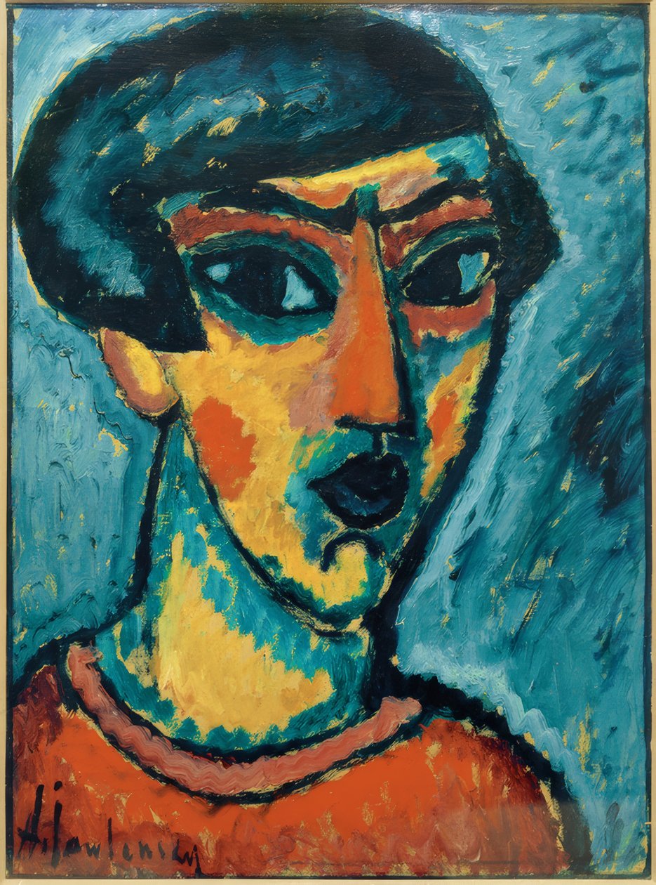 Tête en bleu - Alexej von Jawlensky