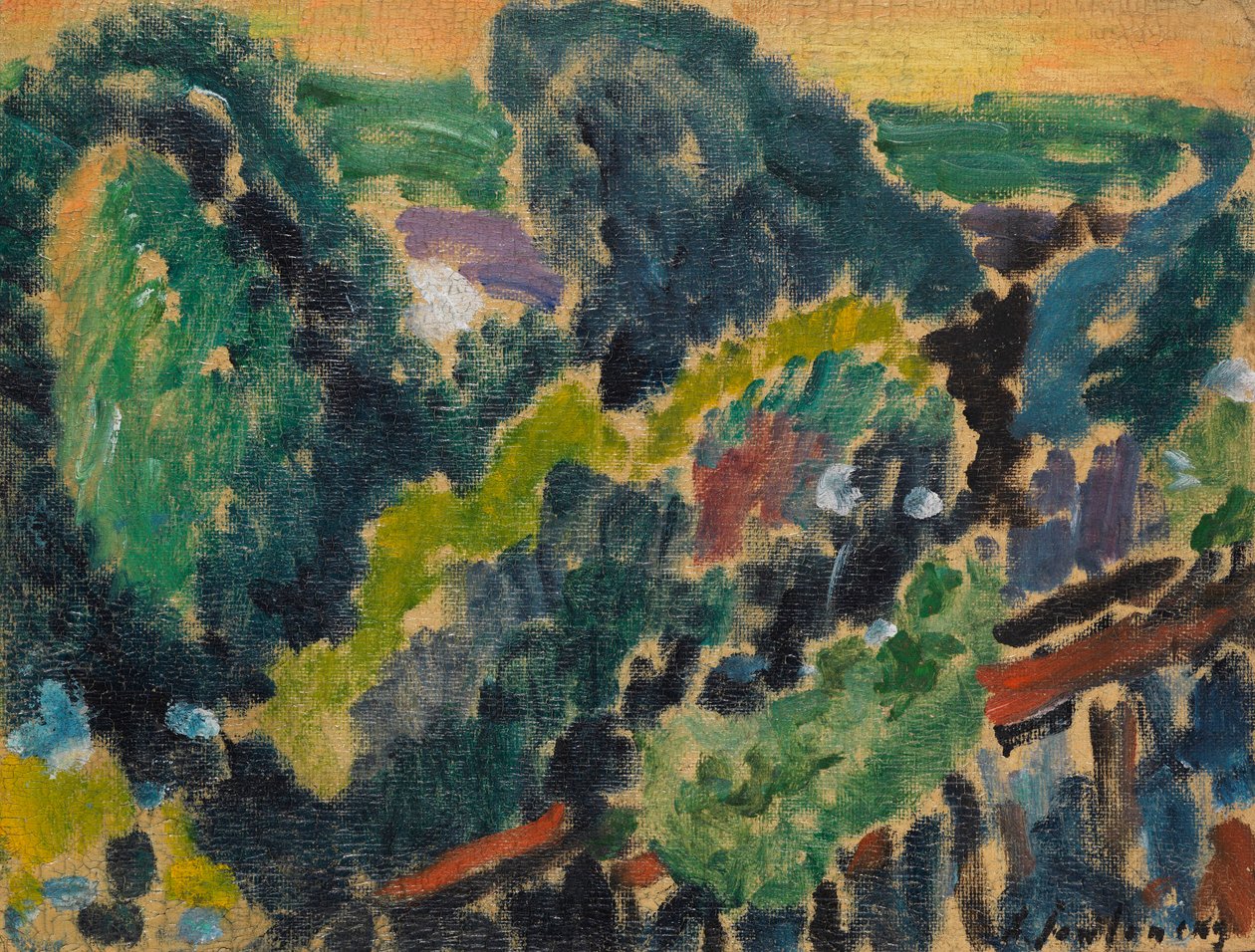 Paysage au lac Léman, vers 1914 - Alexej von Jawlensky