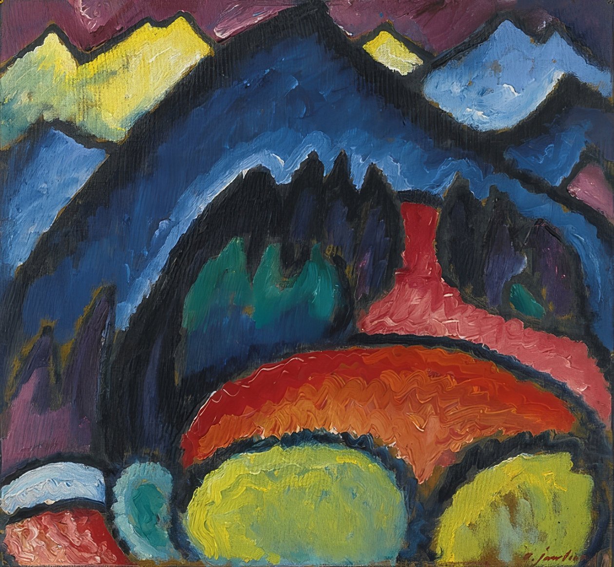 Oberstdorf - Montagnes. 1912 - Alexej von Jawlensky