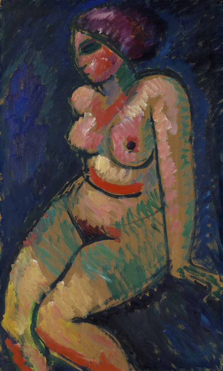 Nu féminin assis - Alexej von Jawlensky