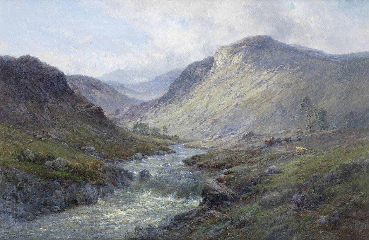 Rivière de Perthshire ou Près de Callender - Alfred de Breanski