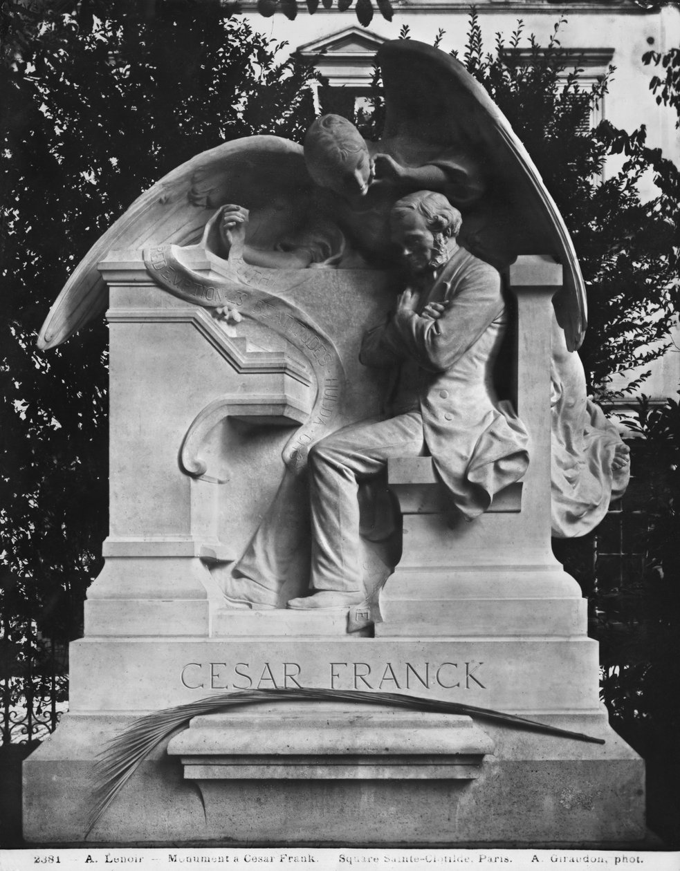 Monument à César Franck, square St. Clotilde, 1891 (marbre) - Alfred Charles Lenoir