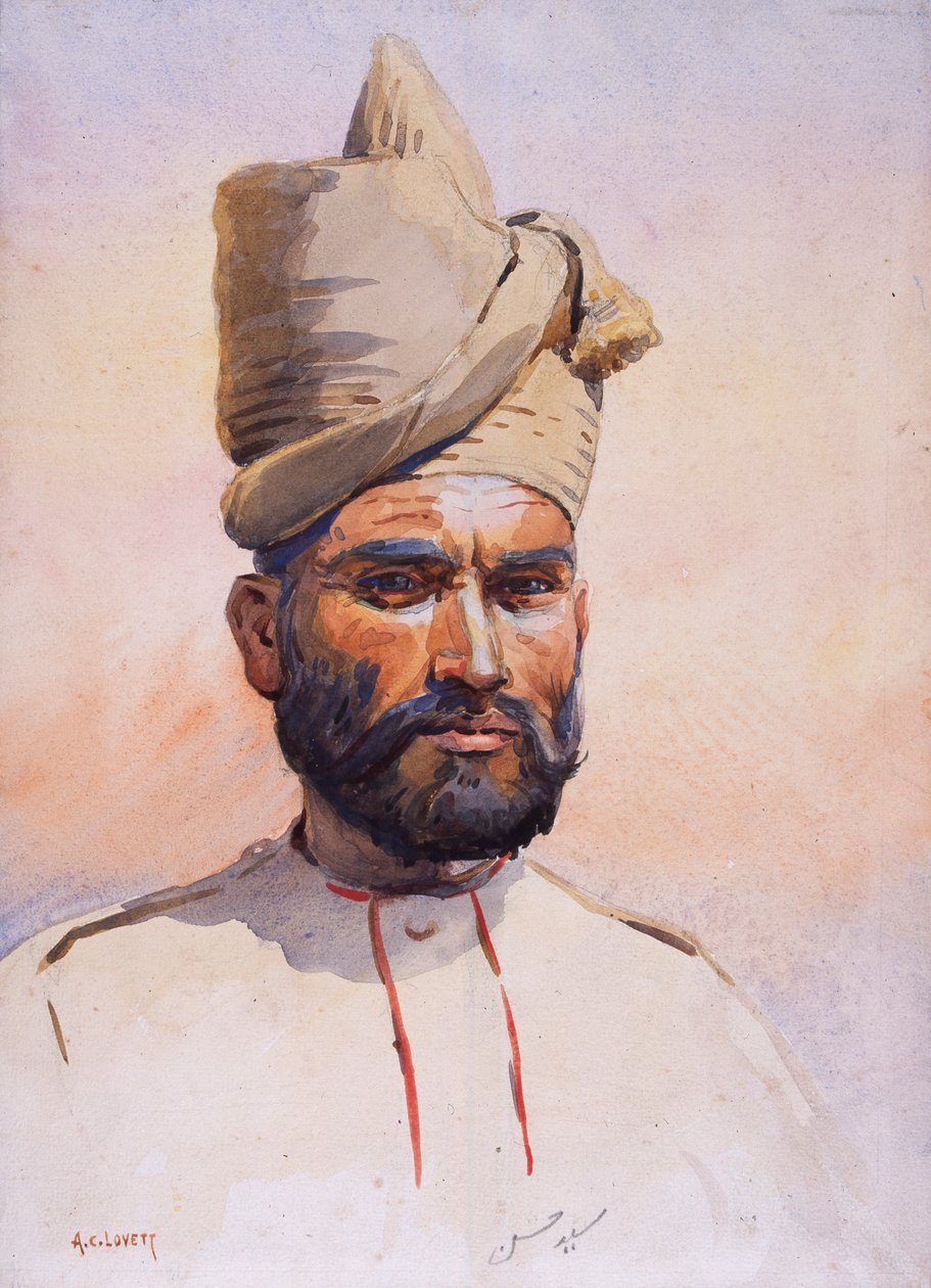 Soldat des 26e Punjabis Malikdin Khel (Afridi), illustration pour 