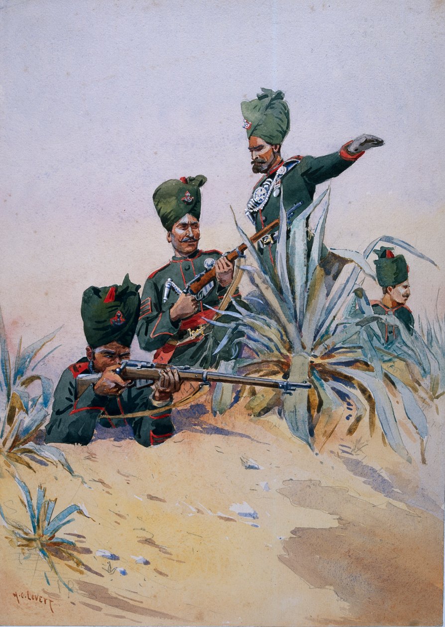 Soldats du 125e fusiliers de Napier, illustration de 