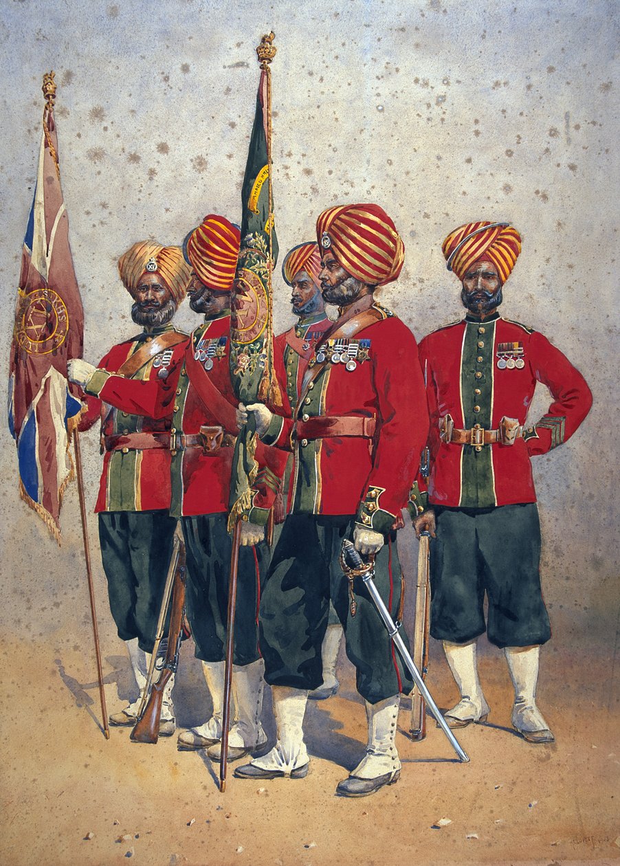 Soldats des 15e Ludhiana Sikhs, illustration pour 