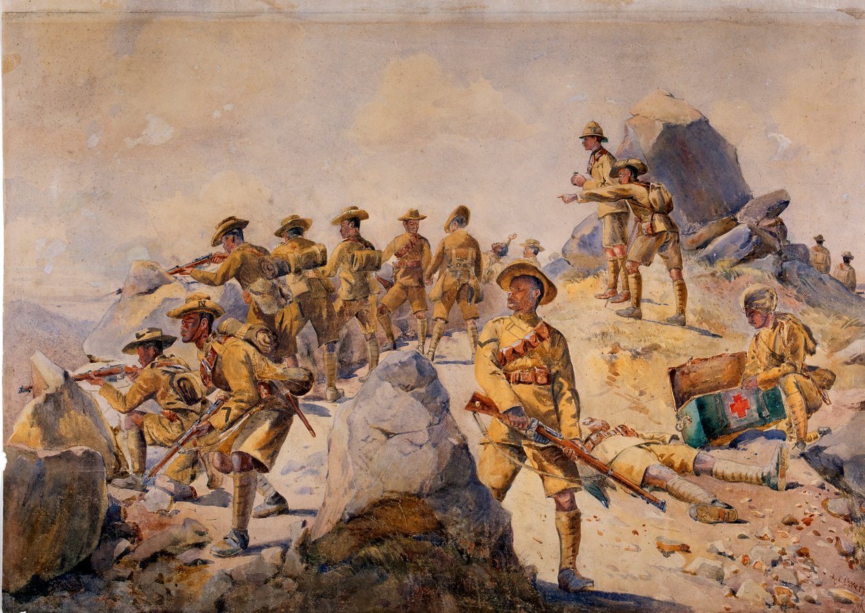 Soldats du 4e fusiliers Gurkha, illustration pour 