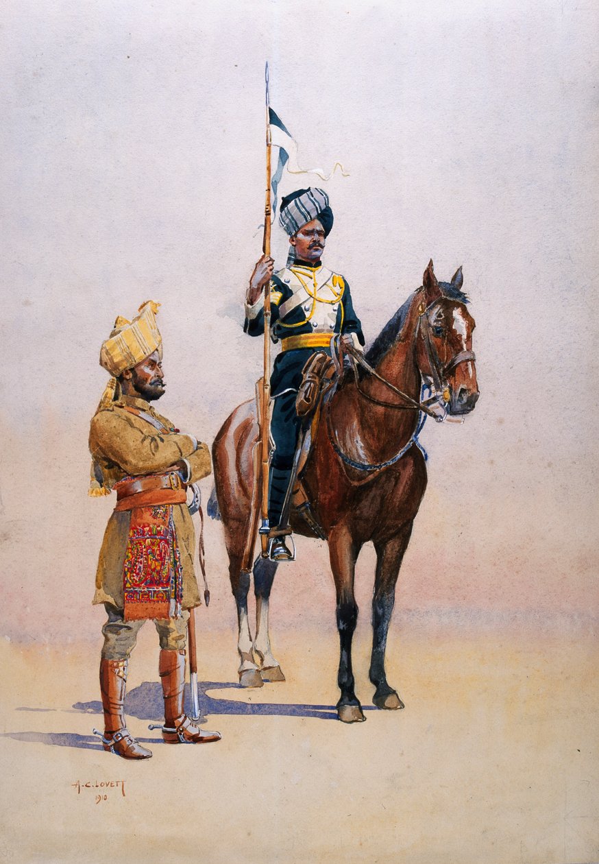 Soldats du Corps de Transport de Mysore, illustration de 