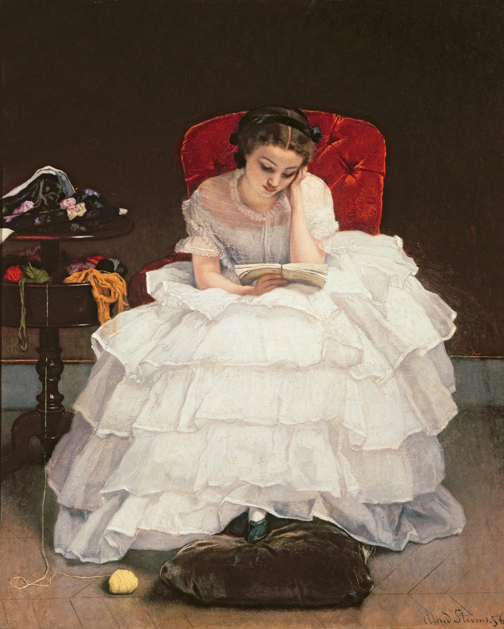 Fille lisant - Alfred Emile Stevens