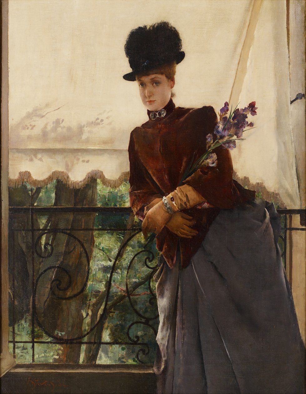 Portrait de Mademoiselle Dubois, 1884 - Alfred Emile Stevens