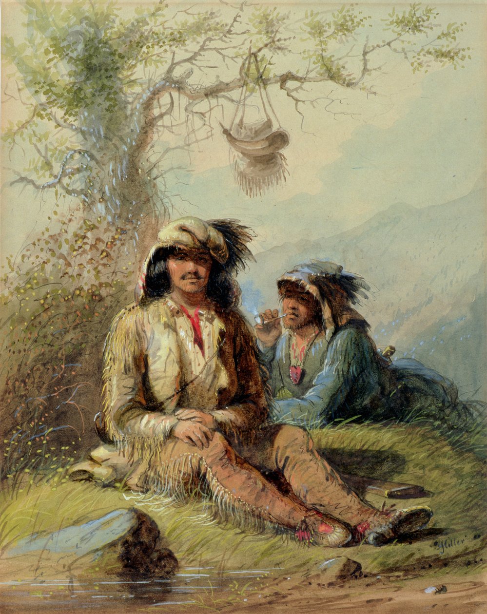 Trappeurs, 1858 - Alfred Jacob Miller