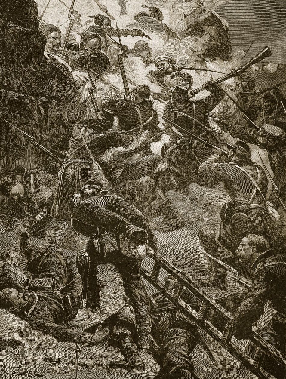 Les Russes sont montés hardiment, illustration de 