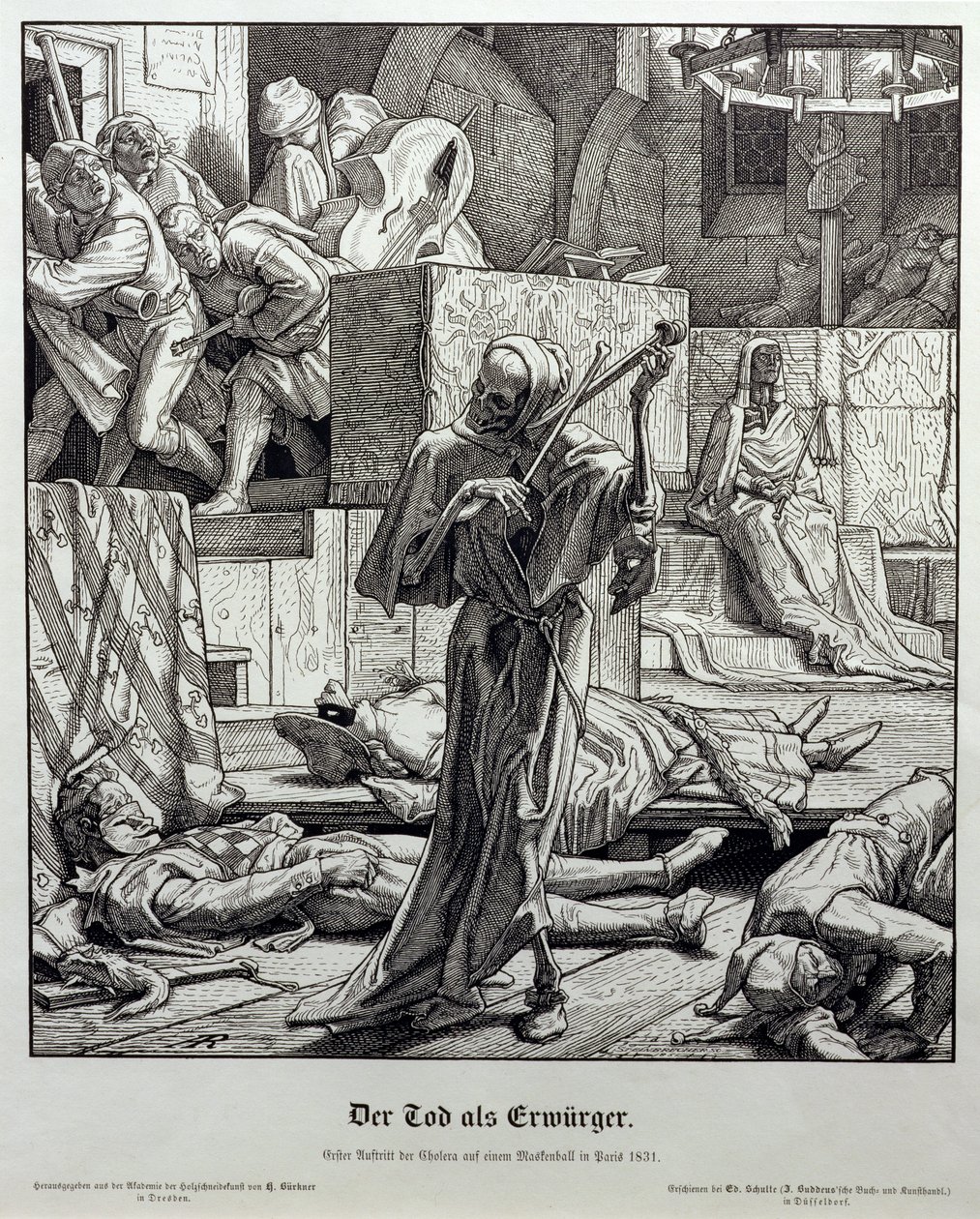 La Mort en assassin, 1851 - Alfred Rethel