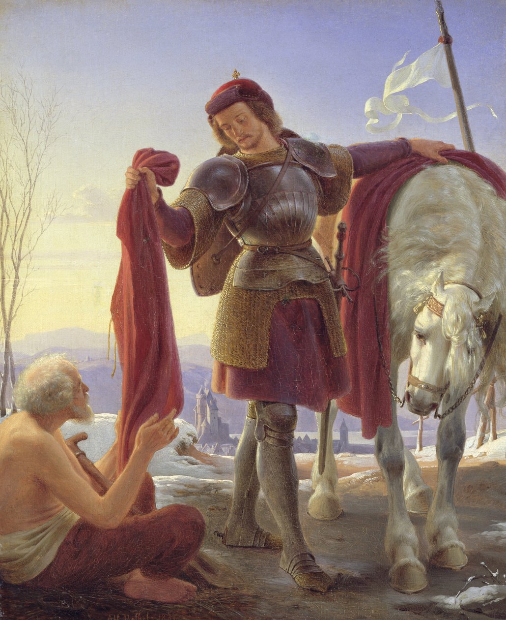Saint Martin et le Mendiant, 1836 - Alfred Rethel