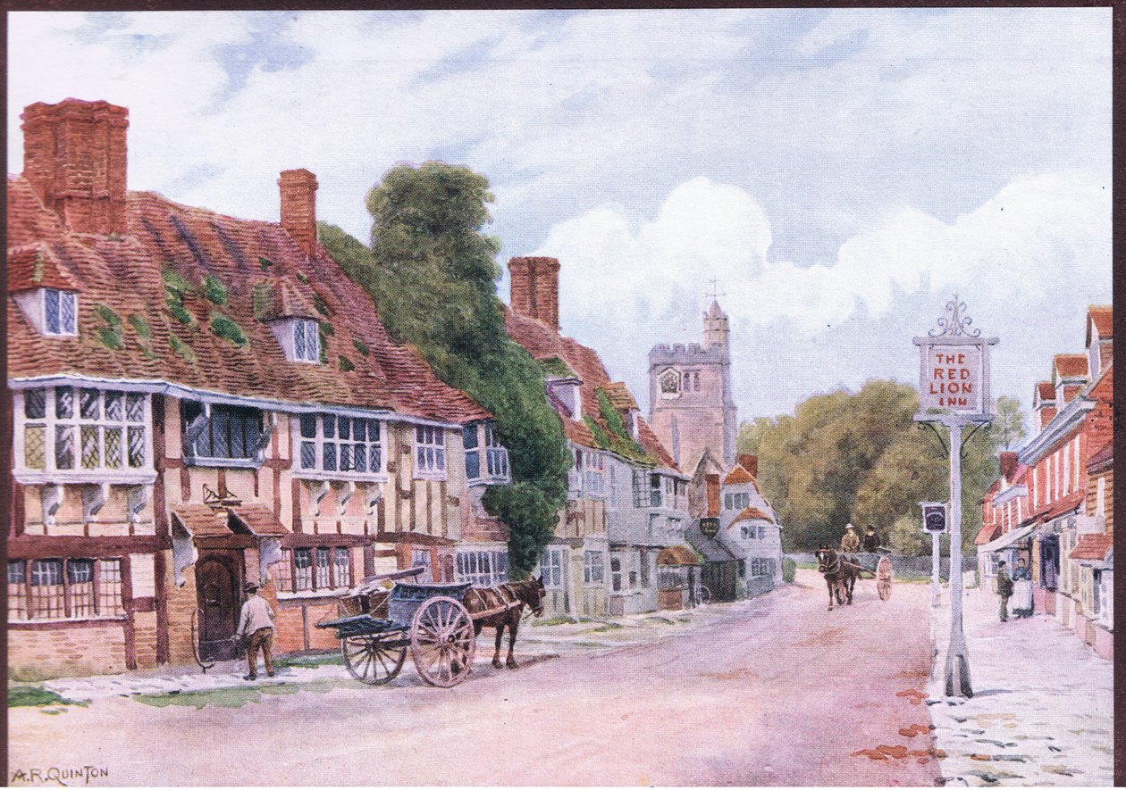 Biddenden, Kent, de The Cottages and the Village Life of Rural England publié par Dent & Sons Limited, 1912 - Alfred Robert Quinton