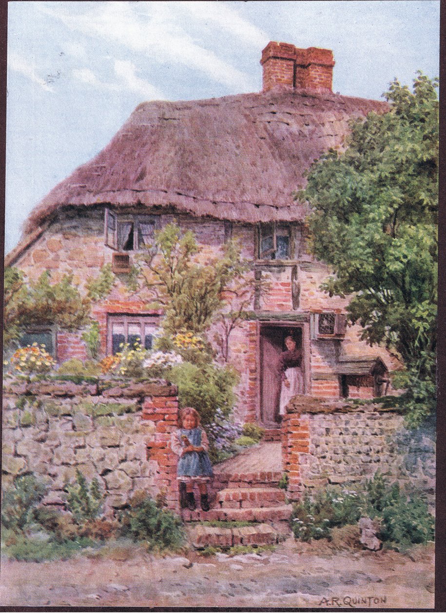 Porte de cottage, Amberley, Sussex, de The Cottages and the Village Life of Rural England publié par Dent & Sons Limited, 1912 - Alfred Robert Quinton