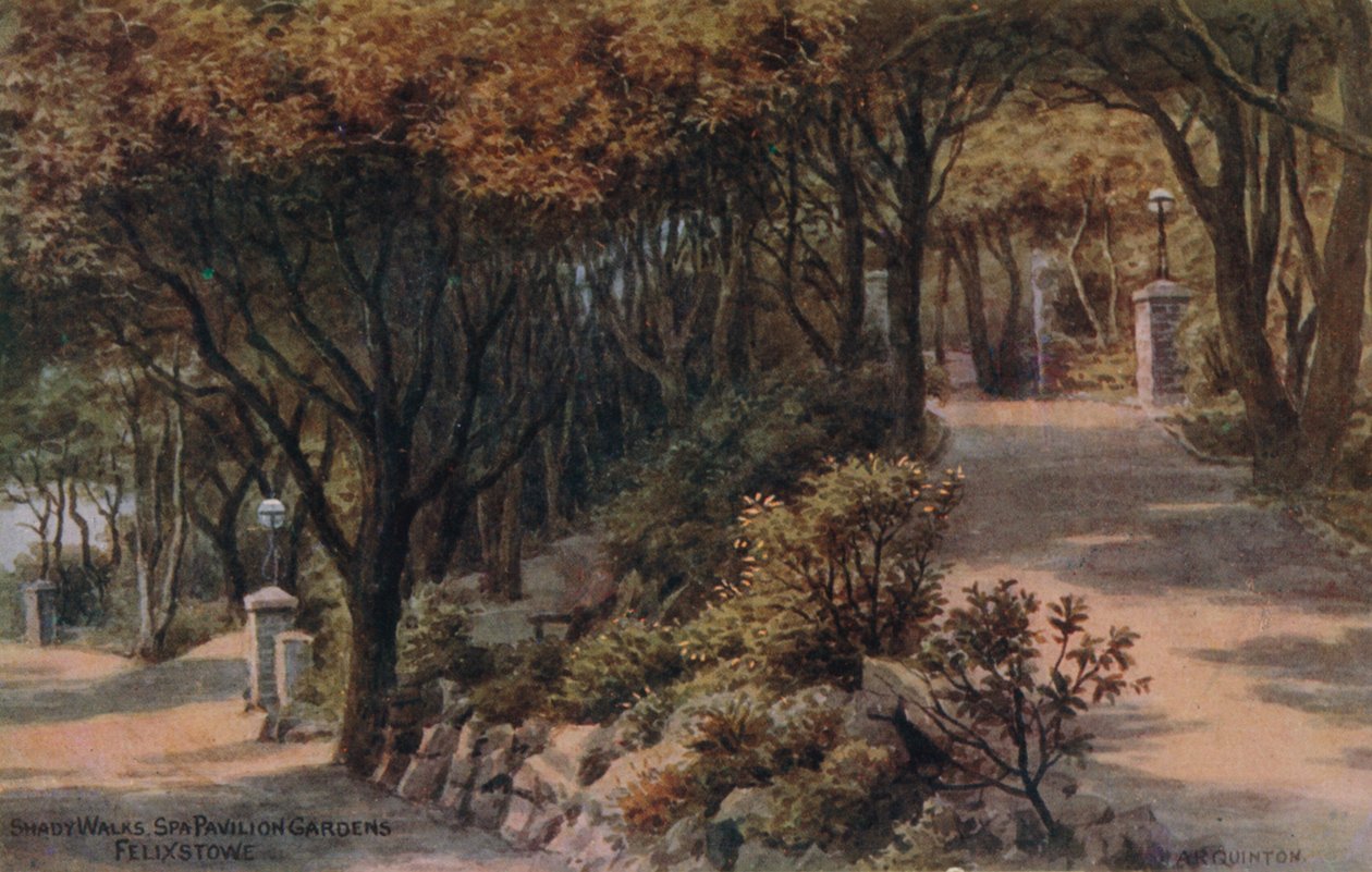 Promenades ombragées, Spa Pavilion Gardens, Felixstowe - Alfred Robert Quinton