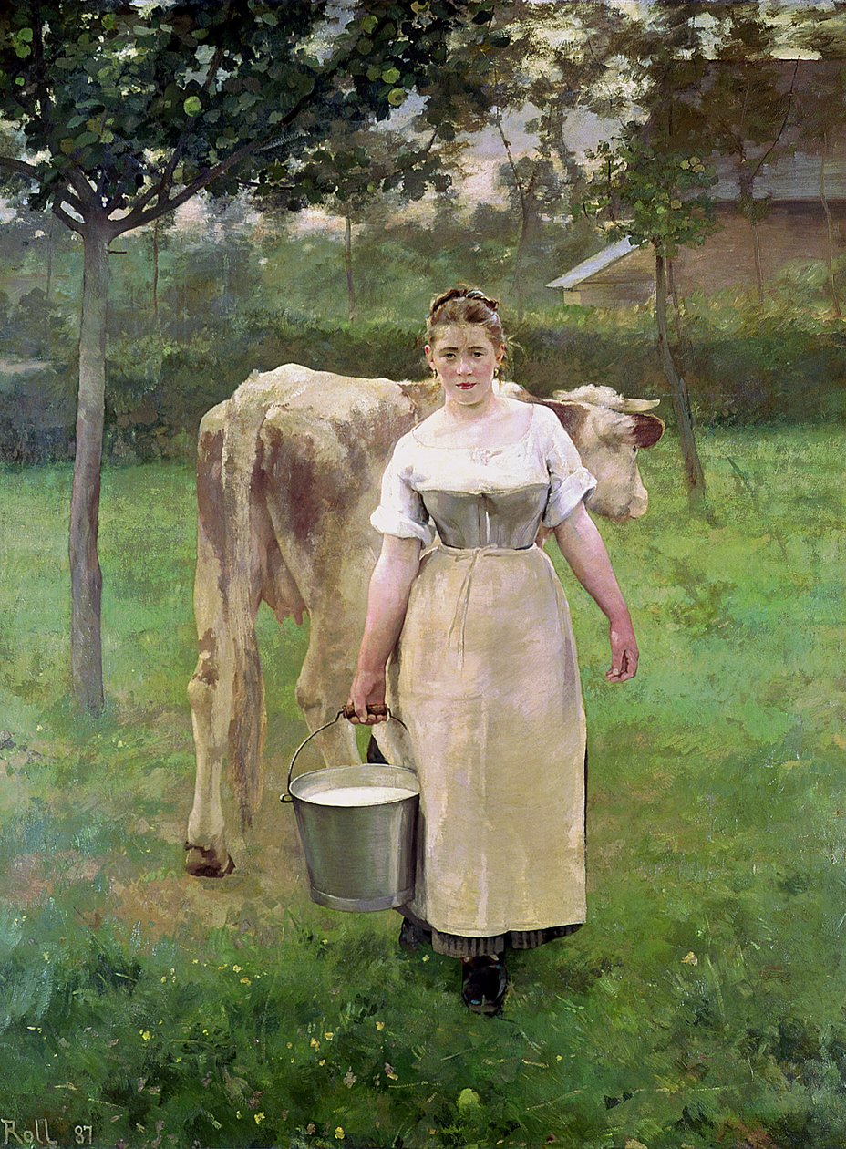 Manda Lametrie, la fermière, 1887 - Alfred Roll