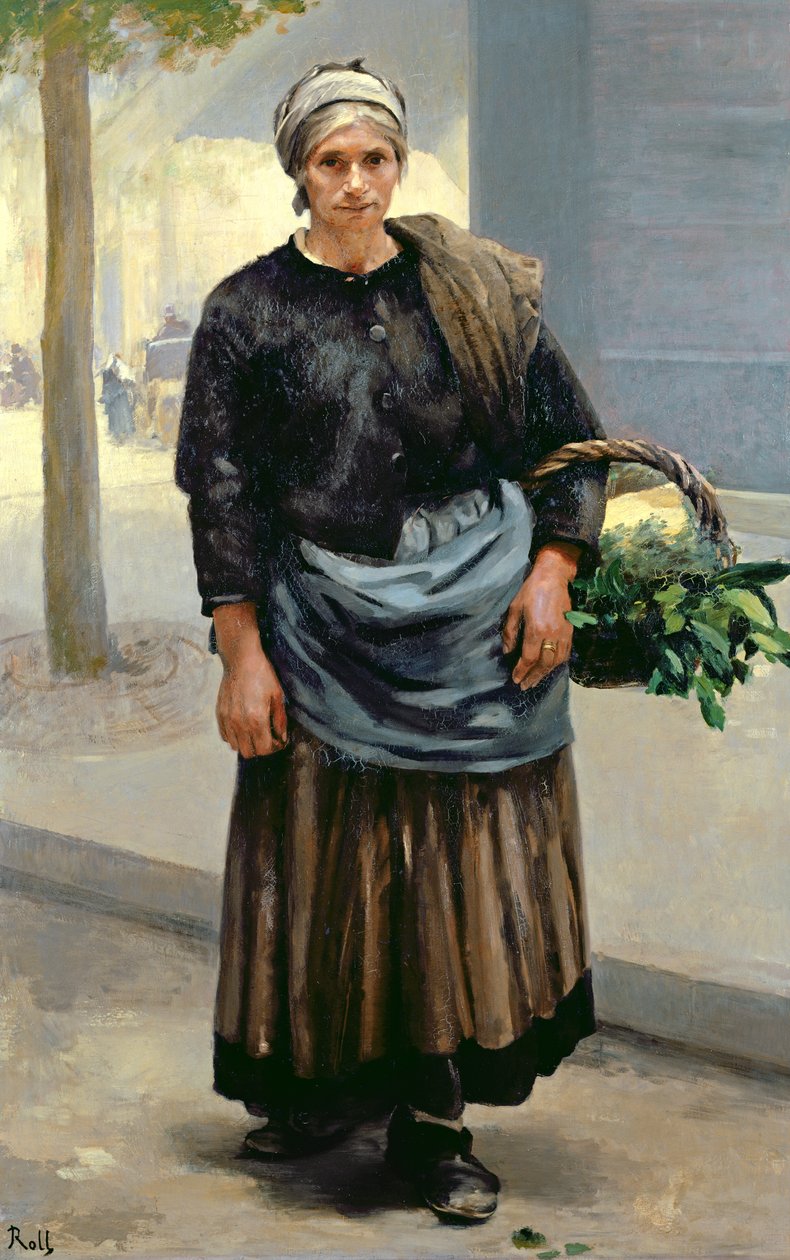 Marianne Orfrey, Vendeuse de légumes - Alfred Roll