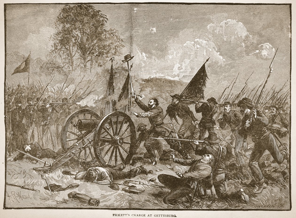 La charge de Pickett à Gettysburg, d