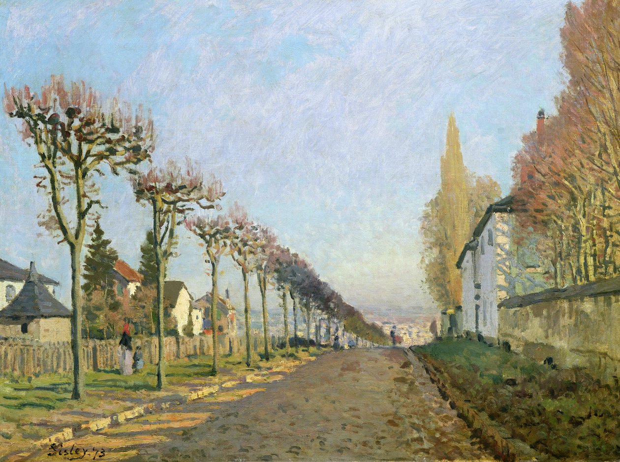 Rue de la Machine, Louveciennes, 1873 - Alfred Sisley
